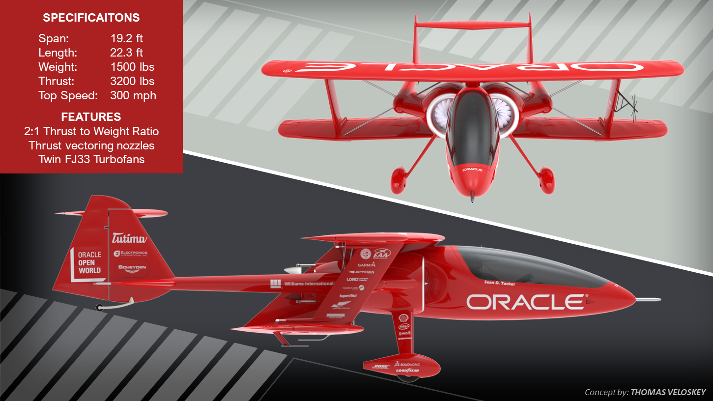 Oracle Challenger 2-2-1双翼飞机3D图纸 step格式